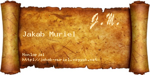 Jakab Muriel névjegykártya